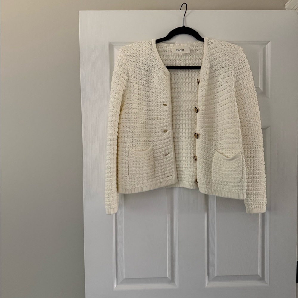 ba&sh Ivory  Gaspard Cardigan - Picture 4 of 9